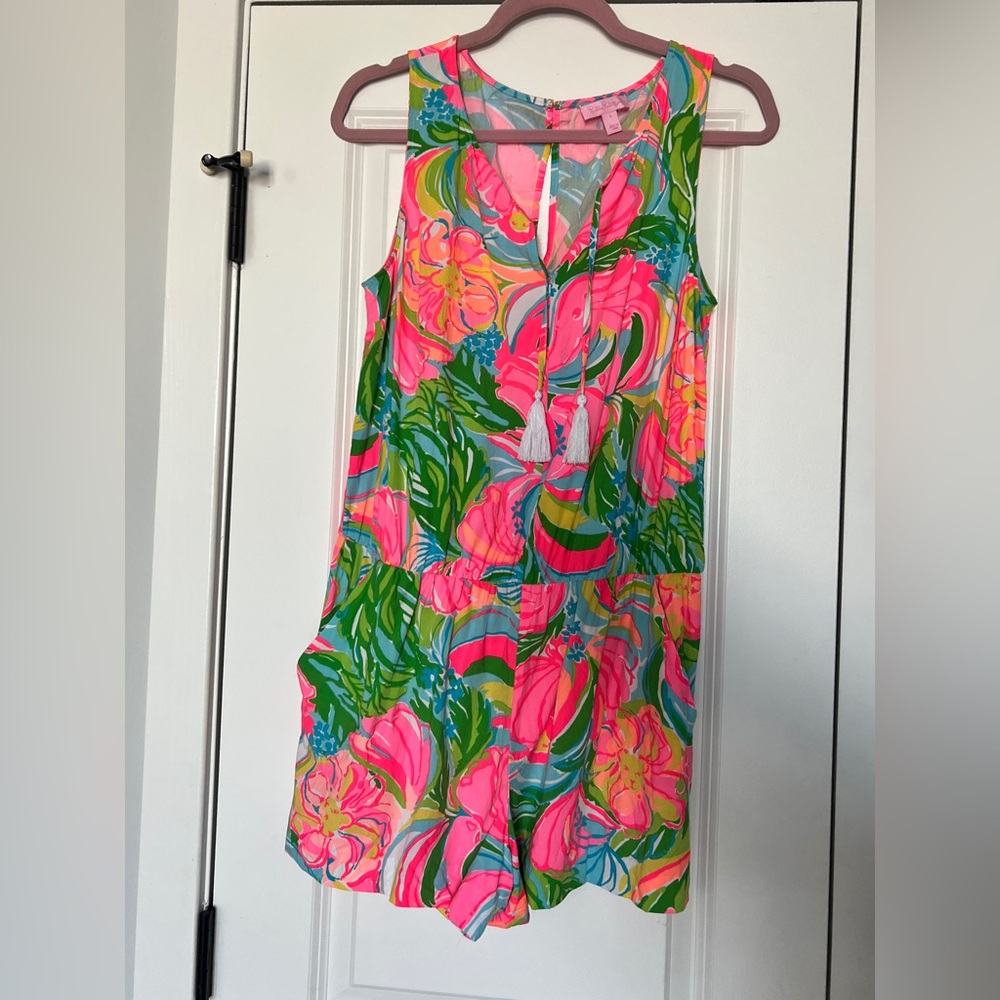 Lilly Pulitzer Tybee So A Peeling Print Tassel Romper - Picture 3 of 5